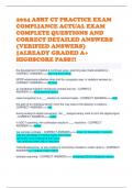 2024 ASRT CT PRACTICE EXAM COMPLIANCE ACTUAL EXAM COMPLETE QUESTIONS AND CORRECT DETAILED ANSWERS &lpar;VERIFIED ANSWERS&rpar; &vert;ALREADY GRADED A&plus; HIGHSCORE PASS&excl;&excl;&excl; 