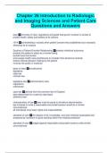 Chapter 26 Introduction to Radiologic and Imaging Sciences and Patient Care Questions and Answers