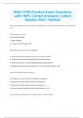 WGU C702 Practice Exam Questions with 100% Correct Answers | Latest Version 2024 | Verified