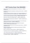 UST Practice Exam Test 2024/2025