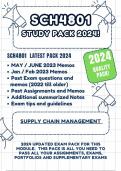 SCH4801 Study Pack 2024!! — All you need latest Study / Exam Pack 2024. Includes Latest exam questions & Memos (Best Pack for this module) 