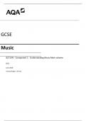 MARK SCHEME – GCSE MUSIC – 8271 W – JUNE 2018.