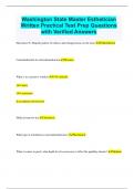 Washington State Master Esthetician Written Practical Test Prep Questions  with Verified Answers