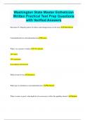 Washington State Master Esthetician Written Practical Test Prep Questions  with Verified Answers