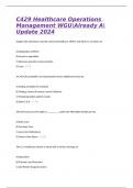 C429 Healthcare Operations Management WGUAlready AUpdate 2024