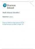 June 2023 Edexcel IGCSE Maths MS 4ma1 / 1H