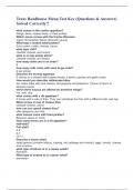 Texas Roadhouse Menu Test Key &lpar;Questions & Answers&rpar; Solved Correctly&excl;&excl;