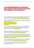 ATI COMPREHENSIVE EXIT EXAM WITH NGN LATEST UPDATE 2024&sol;2023 QUESTION  AND ANSWERS 