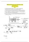  MEEN 363 Dynamics and Vibrations (Fall) Sample Problems for Exam 2 Prof. Yong-Joe Kim