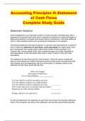 Accounting Principles II: Statement of Cash Flows Complete Study Guide