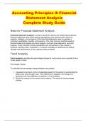 Accounting Principles II: Financial Statement Analysis Complete Study Guide
