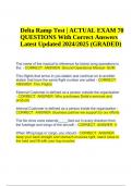 Delta Ramp Test EXAM QUESTIONS With Correct Answers Latest Updated 2024/2025 (GRADED 100%)