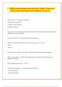 YMCA LIFEGUARDING WRITTEN TEST TERMS - CHAPTER 1 EXAM REVIEW QUESTIONS AND ANSWERS, RATED A+