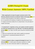 AORN Periop101 Exam With Correct Answers 100% Verified(2023/2024)