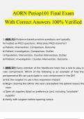 AORN Periop101 Final Exam With Correct Answers 100% Verified(2023/2024)
