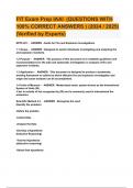 FIT Exam Prep IAAI &lpar;QUESTIONS WITH 100&percnt; CORRECT ANSWERS &rpar; &lpar;2024 &sol; 2025&rpar; &lpar;Verified by Experts&rpar;