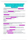 Gurnick Academy Fundamentals of Nursing~ Lecture &num; 1 Latest Update 2024-2025 100 Questions and Verified Correct Answers Guaranteed A&plus;