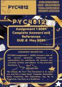 PYC4812  Assignment 1 2024 Due Date: 5 May 2024