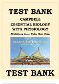TEST BANK FOR CAMPBELL ESSENTIAL BIOLOGY WITH PHYSIOLOGY 5TH EDITION BY SIMON, DICKEY, REECE, HOGAN 9780321967671 CHAPTER 1-29 COMPLETE GUIDE