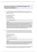 Brunner  Suddarth Test Bank Chapter 15 Study Guide Rated A