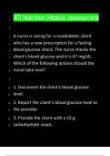 ATI Nutrition Module Assessment