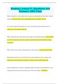 Boating License FL Questions and Answers 100&percnt; Pass