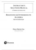 Solution Manual For Beginning & Intermediate Algebra, 7th Edition by Elayn Martin-Gay