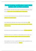 Florida boating certification exam latest update with verified solutions