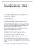 Exit Hesi 700 &plus; Bank 401 &ndash; 500 &vert;100 QUESTION&vert; With Correct Answers&excl;&excl;