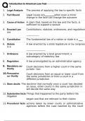 Introduction to American Law Test 1 with correct answers&period;