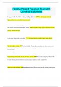 Florida Permit Practice Test with Certified Solutions