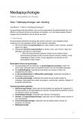 Samenvatting Mediapsychologie van Peters&comma; Heuvelman en Fennis