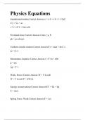 Physics Equations. (With Complete Solutions)
