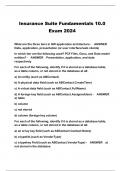 Insurance Suite Fundamentals 10&period;0 Exam 2024