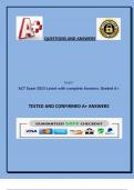 ACT Exam 2023 Latest with complete Answers. Graded A+