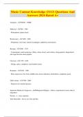 Music Content Knowledge &lpar;5113&rpar; Questions And Answers 2024 Rated A&plus;