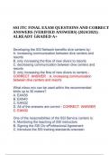 SSI ITC FINAL EXAM QUESTIONS AND CORRECT ANSWERS (VERIFIED ANSWERS) (2024/2025) ALREADY GRADED A+.