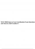 WGU D046 Intro to Care Coordination Exam Questions and Answers 2024 Graded A&plus;&period;