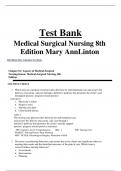 Test Bank Medical Surgical Nursing 8th  Edition Mary AnnLinton 