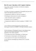 Bio 242 exam 1 Questions with Complete Solution4.