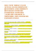 2024 NEW NORAC EXAM ACTUAL EXAM COMPLETE QUESTIONS AND CORRECT DETAILED ANSWERS &lpar;VERIFIED ANSWERS&rpar; &vert;ALREADY GRADED A&plus; TOPSCORE 100&percnt; RATED BY EXPERTS PASS&excl;&excl;&excl; 