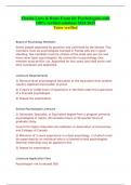 Florida Laws & Rules Exam for Psychologists-with 100&percnt; verified solutions 2024-2025
