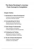 "The Game Developer's Journey: From Concept to Completion" 