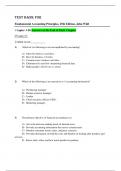 Test Bank For Fundamental Accounting Principles&comma; 25th Edition by John Wild and Ken Shaw&comma; Kermit Larson