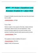 NFPT - PT Exam | Questions and Answers Graded A+ Latest 2024