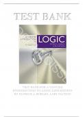 TEST BANK FOR A CONCISE INTRODUCTION TO LOGIC 13TH EDITION BY PATRICK J. HURLEY, LORI WATSON