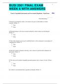 BUSI 2001 FINAL EXAM  WEEK 6 WITH ANSWERS