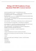 Biology 235 UBCO midterm 2 Exam Questions With 100% Correct Answers