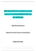 NGN NCLEX /NCLEX NGN RN ACTUAL EXAM LATEST  2024 | QUESTIONS AND VERIFIED ANSWERS WITH RATIONALE | GRADED A