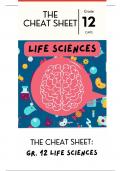 LIFE SCIENCES CHEAT SHEET 